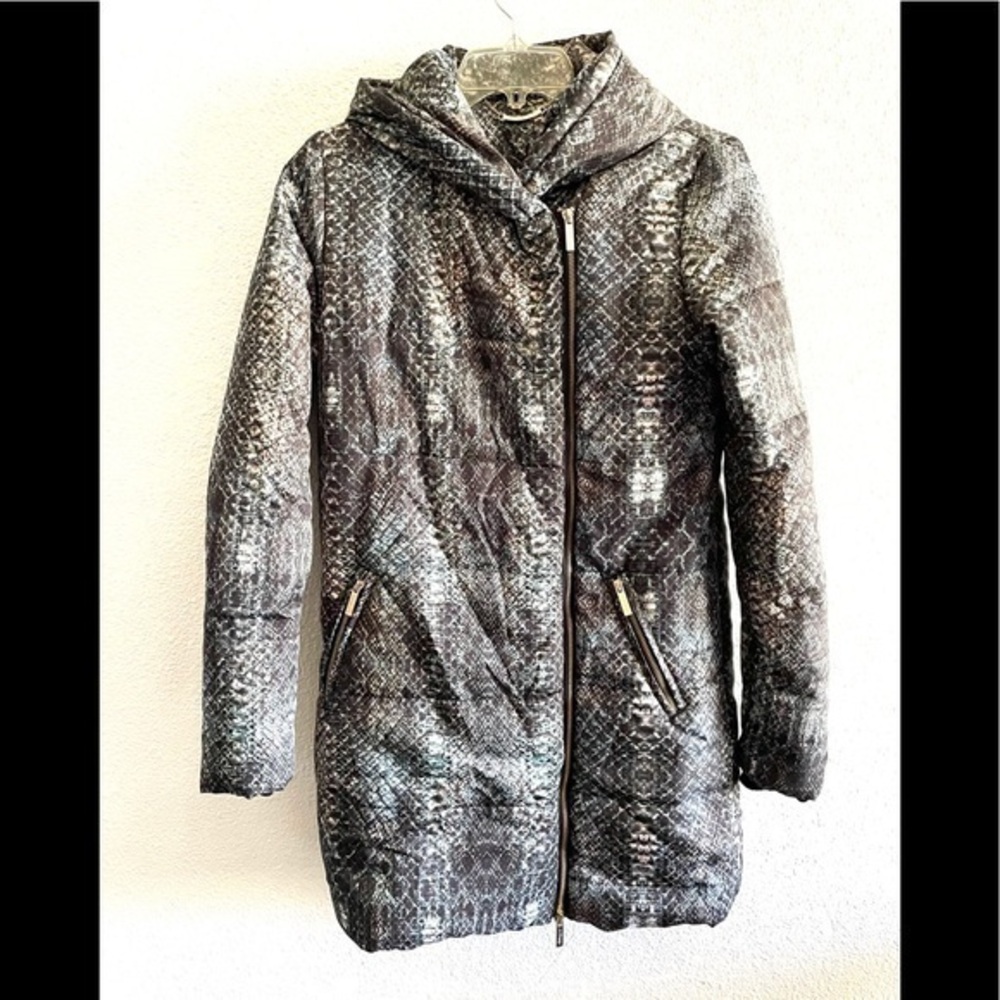 WHITNEY EVE Gray long puffer winter coat small